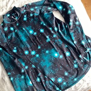 REEBOK QUARTER ZIP HIGH NECK LONG SLEEVES ADJUSTED ATHLETIC TOP SIZE XXL